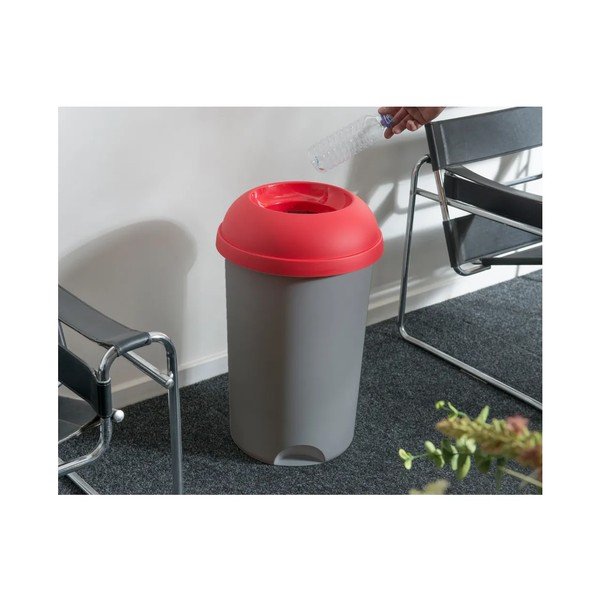 Sarkans plastmasas atkritumu tvertnes vāks – Addis-image-1