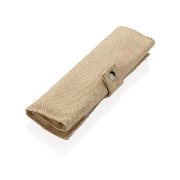 Bambusa galda piederumu ceļojuma komplekts ar salmiņu, tīrīšanas birsti un glabāšanas somiņu XD Collection-image-3