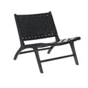 Melns krēsls ar pinumu Calixta – Kave Home