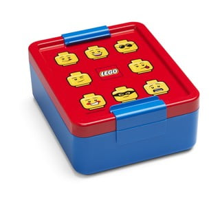 Zila uzkodu kaste ar sarkanu vāku LEGO® Iconic