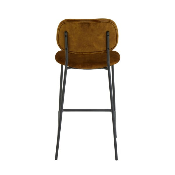 Sinepju dzeltens samta bāra krēsls 92 cm Emma – Light & Living-image-4