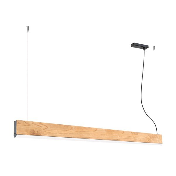 Dabīga toņa masīvkoka LED piekaramā lampa LYKKE – Thoro
