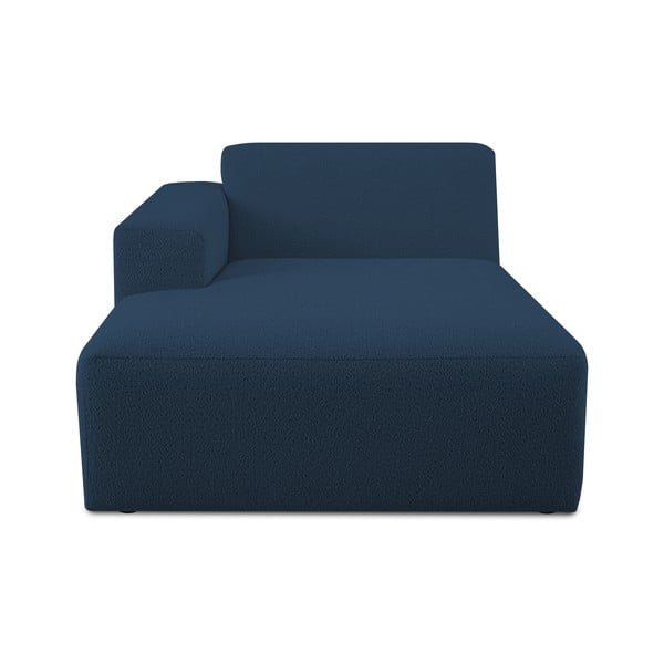 Tumši zils modulārais dīvāns no buklē auduma (ar kreiso stūri) Roxy – Scandic