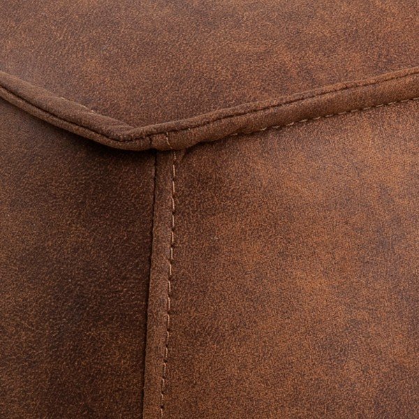 Brūns mākslīgās ādas pufs Actona Mie, 40 x 40 cm-image-2