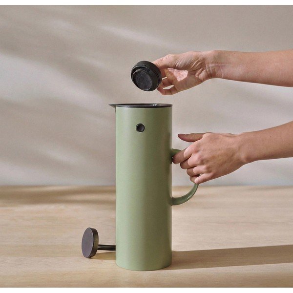 Zaļš plastmasas termosa kanna 1 l EM77 – Stelton-image-1