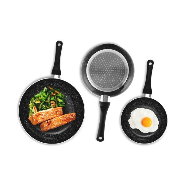 3 melnu InnovaGoods akmens pannu komplekts-image-2