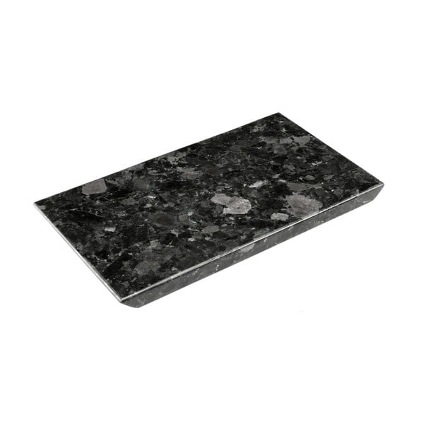 Melna granīta paplāte RGE Black Crystal, 20 x 35 cm