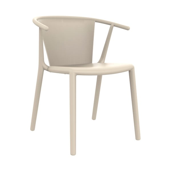 2 ziloņkaula baltās krāsas dārza krēslu komplekts Resol Steely