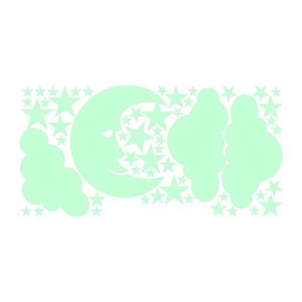 Sienas uzlīme Ambiance Moon and Clouds-image-1