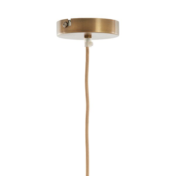 Krēmkrāsas piekaramā lampa ar auduma abažūru Fyano – Light & Living-image-3