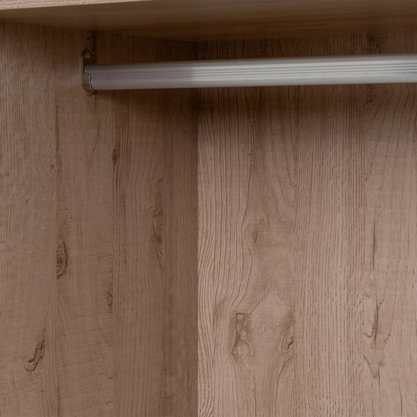 Dabīga toņa atvērta tipa moduļu drēbju skapis ar ozolkoka imitāciju 80x180x45 cm Modular – Casa Selección-image-4