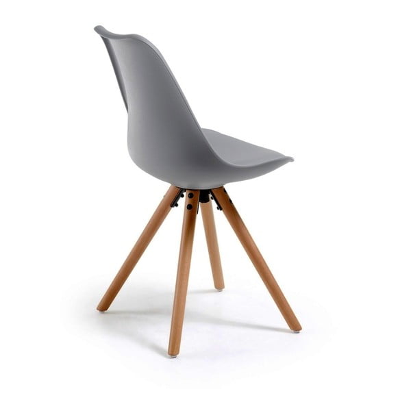 Pelēks krēsls ar dižskābarža kājām Bonami Essentials Lumos-image-1