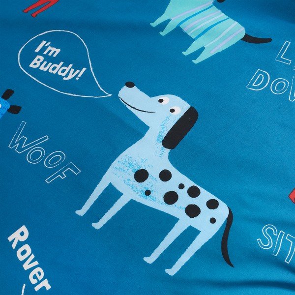 Bērnu gultas veļa 200x135 cm Woofing Dogs – Catherine Lansfield-image-4