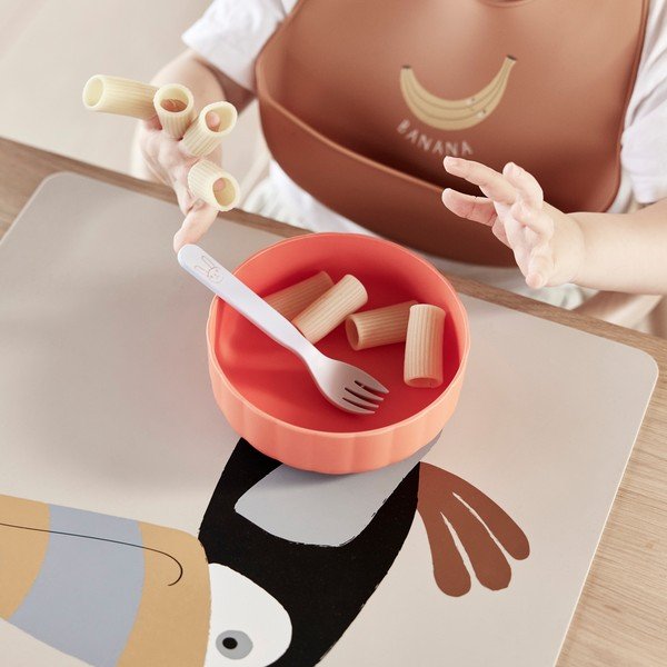Plastmasas bērnu pusdienu komplekts (2 gab.) Pullo – OYOY Mini-image-1