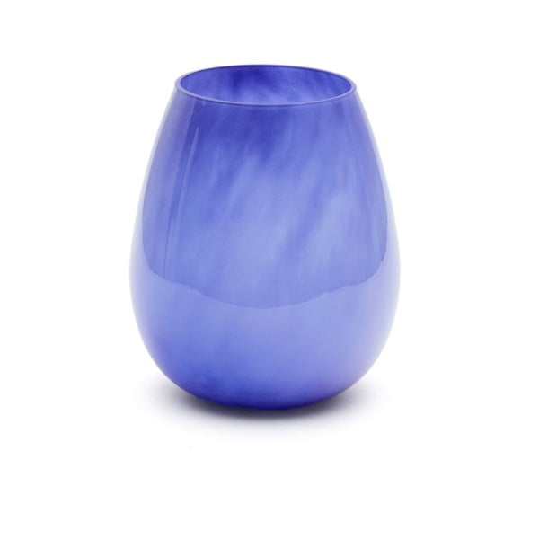 Zila stikla vāze (augstums 26 cm) Kelse – Kave Home