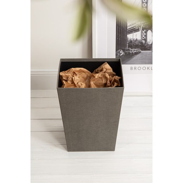 Pelēka atkritumu tvertne Sofia Canvas Paper Laminate – Bigso-image-1