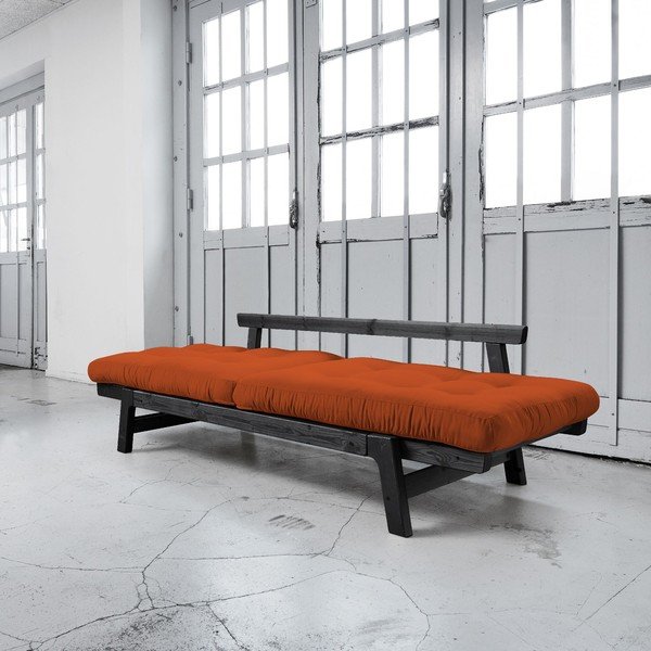 Dīvāns gulta Karup Step Black/Orange-image-2
