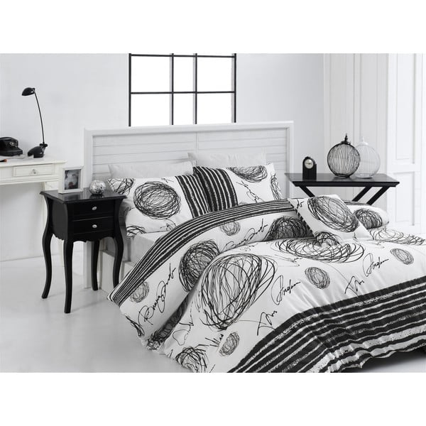 Divguļamās gultas gultas veļa un gultas pārklājs Nazenin Home Blacky, 200 x 220 cm