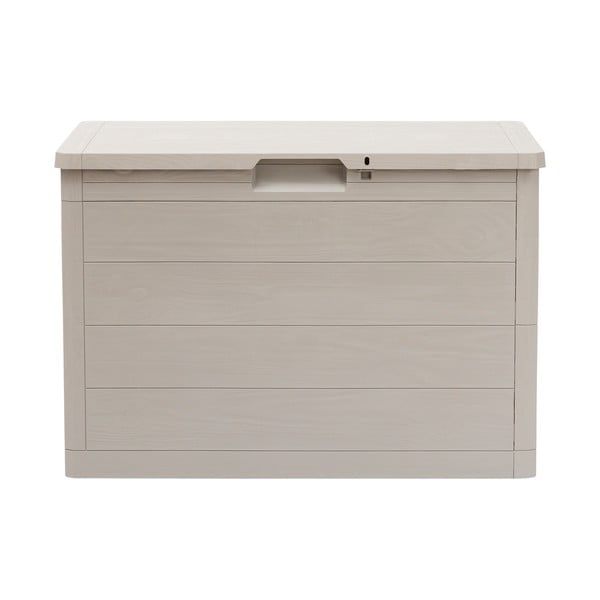 Gaiši pelēka plastmasas dārza uzglabāšanas kaste Woodys – Toomax