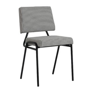 Balts/melns ēdamistabas krēsls Simple – CustomForm