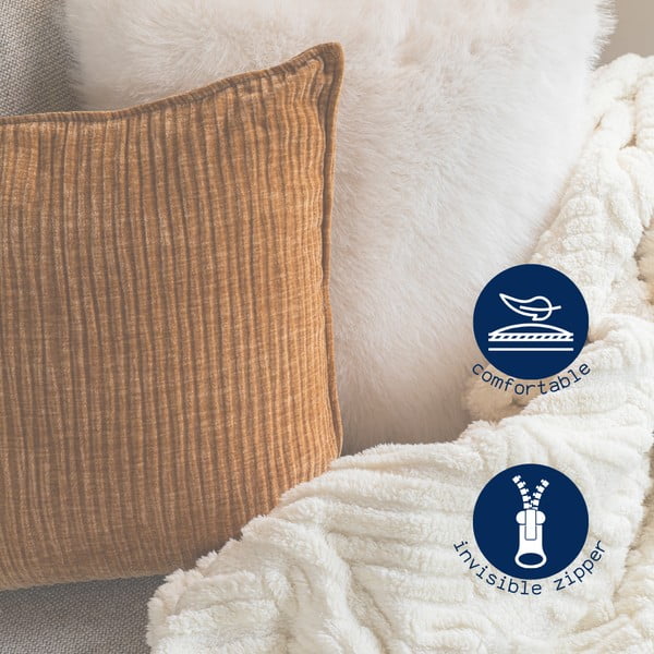 Dekoratīvais spilvens no šenila 45x45 cm Juliette – Tiseco Home Studio-image-4