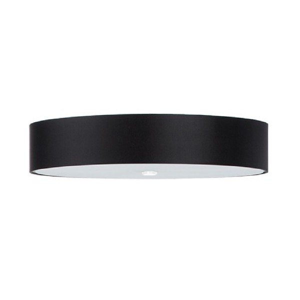 Melna griestu lampa ar stikla abažūru ø 70 cm Herra – Sollux