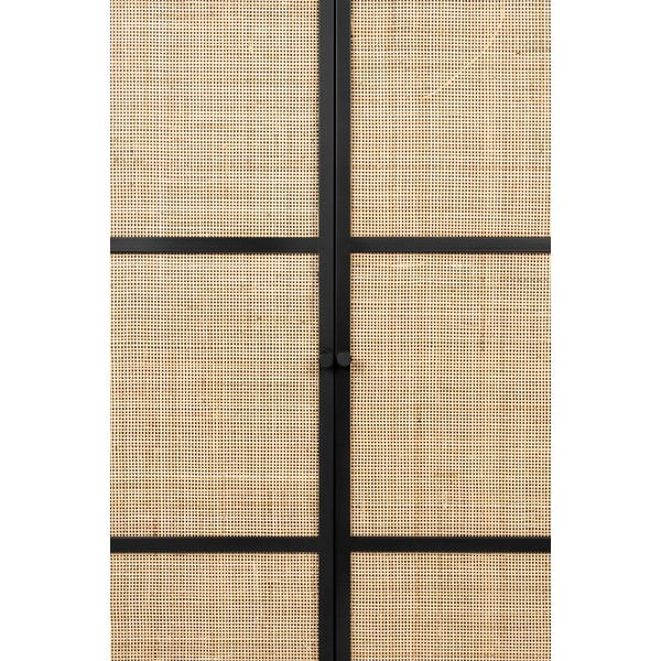 Melna rotangpalmas augsta kumode 70x145 cm Guuji – White Label-image-4