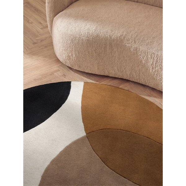 Konjakbrūns vilnas apaļš paklājs ø 200 cm Ruvia – Villeroy&Boch-image-2