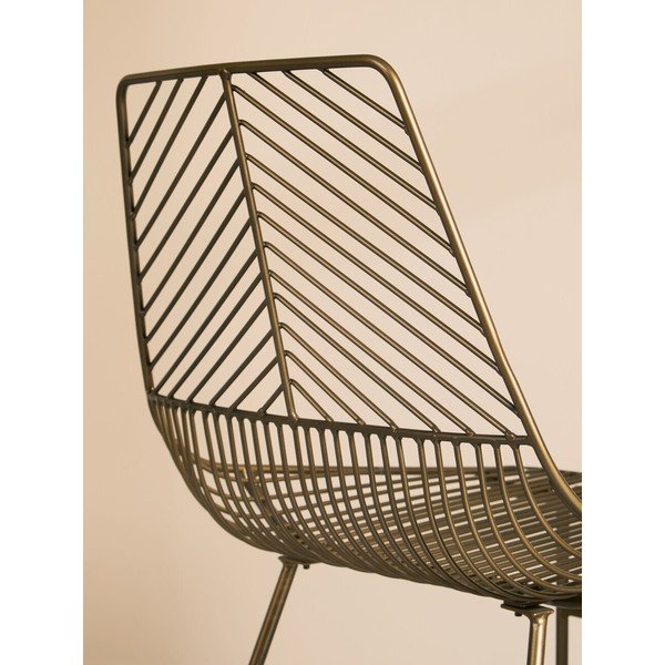 Bronzas krāsas metāla pusdienu krēsls District – Premier Housewares-image-4