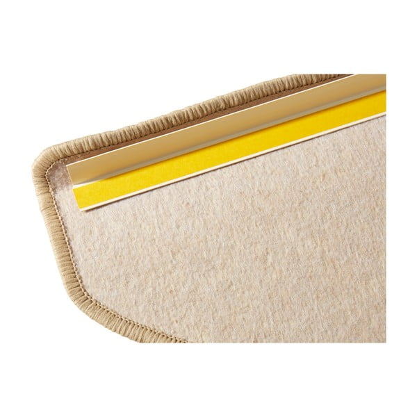 15 krēmkrāsas kāpņu paklāju komplekts Hanse Home, 23 x 65 cm-image-3