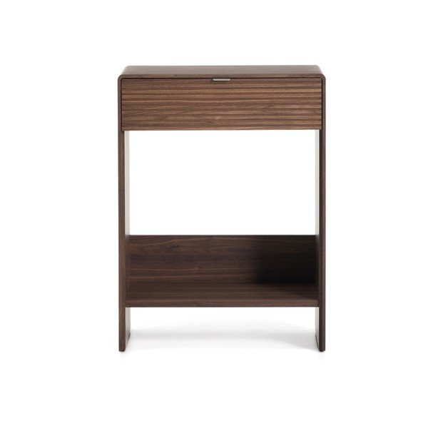 Tumša dabīga toņa kumode ar riekstkoka imitāciju 60x81x37 cm Norlen – Kave Home-image-4