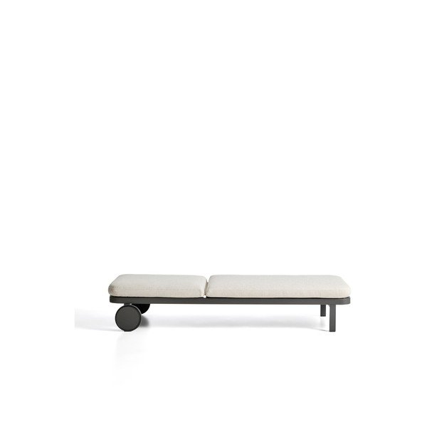 Tumši pelēks metāla regulējams dārza zvilnis Kionia – Kave Home-image-3