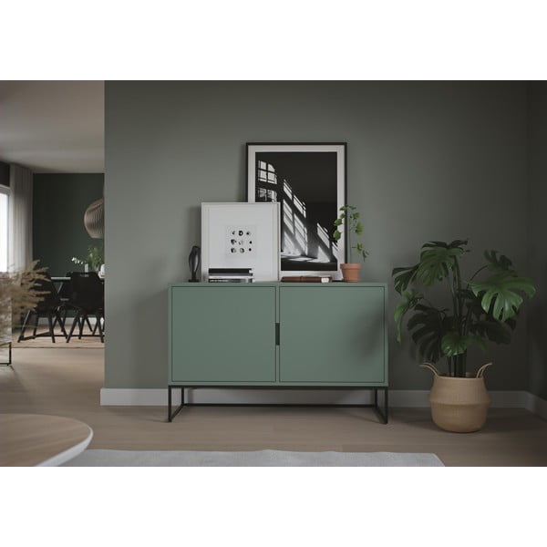 Zaļa kumode ar melnām metāla kājām Tenzo Lipp-image-1