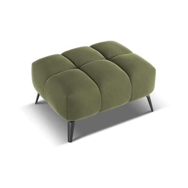 Zaļš samta kāju soliņš Nalu – Makamii-image-3