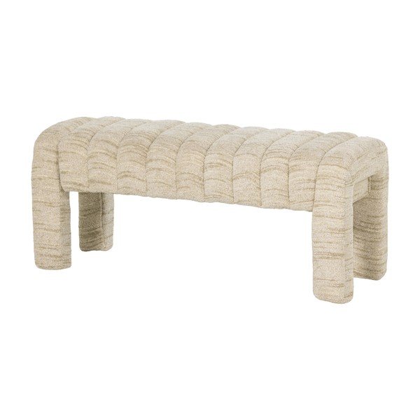 Bēšs polsterēts sols no buklē auduma Frex – WOOOD-image-2