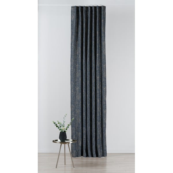 Tumši zils/pelēks aizkars 135x280 cm Wayland – Mendola Fabrics-image-1