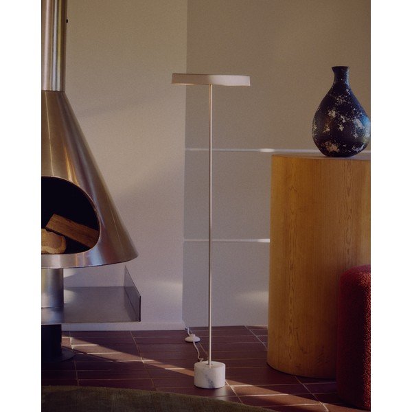 Sudraba krāsas stāvlampa (augstums 121 cm) Lynor – Kave Home-image-3