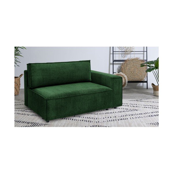 Zaļš velveta modulārais dīvāns (ar labo stūri) Nihad modular – Bobochic Paris-image-1
