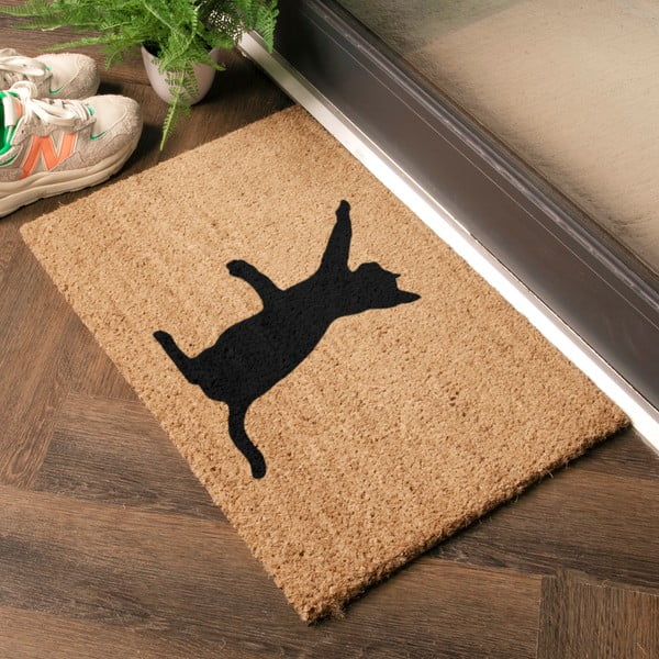 Kokosšķiedras kājslauķis 40x60 cm Cat – Artsy Doormats-image-1