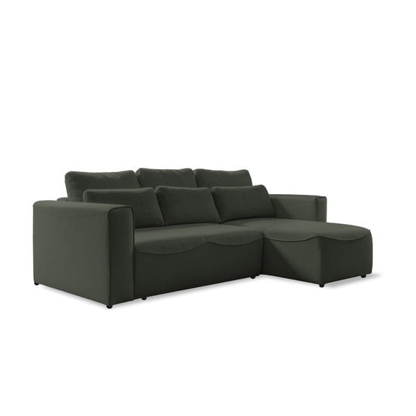 Zaļš izvelkamais stūra dīvāns (maināms stūris) Homely Tommy – Miuform