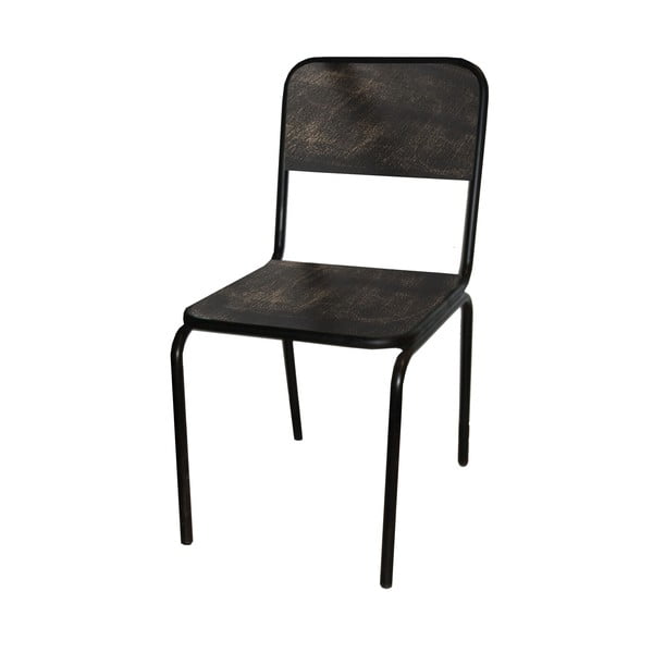 Melns egles masīvkoka pusdienu krēsls Industrial – Antic Line