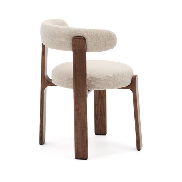 Brūns/bēšs oša masīvkoka pusdienu krēsls Granite – Kave Home-image-4