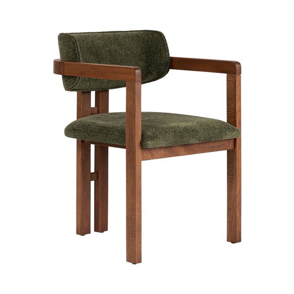 Tumši zaļš ēdamistabas krēsls ar roku balstiem Toscana – Kalune Design