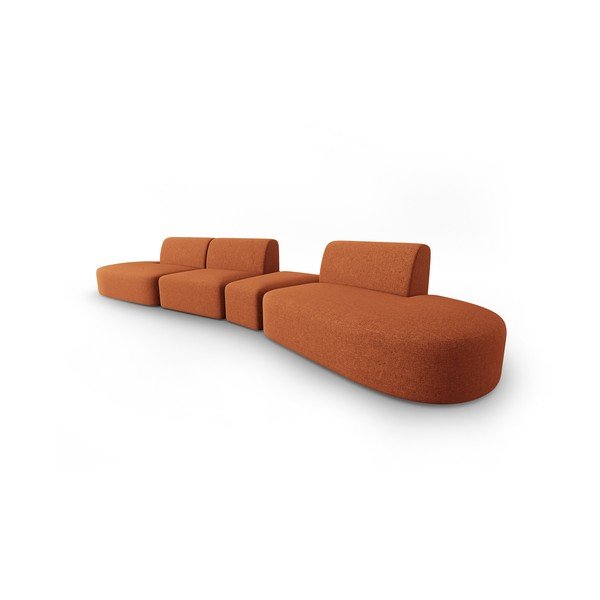 Oranžs dīvāns 412 cm Shane – Micadoni Home-image-2