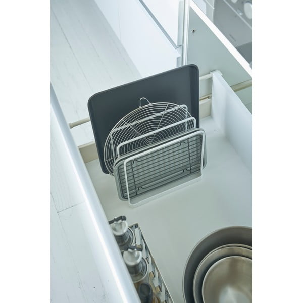 Balts metāla organizators Yamazaki Tower-image-1