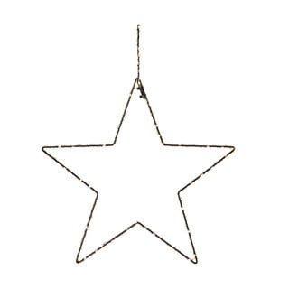 Melna Ziemassvētku piekaramā gaismas dekorācija Markslöjd Alpha Star, augstums 45 cm