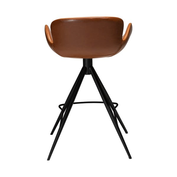 Konjaka brūns eko ādas bāra krēsls DAN-FORM Denmark Gaia, augstums 87 cm-image-2