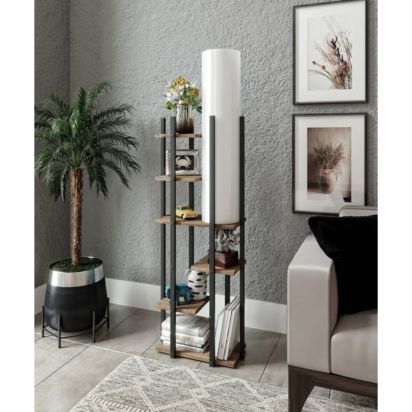 Melnbalta/dabīga toņa stāvlampa (augstums 84 cm) Vogue – Opviq lights-image-2