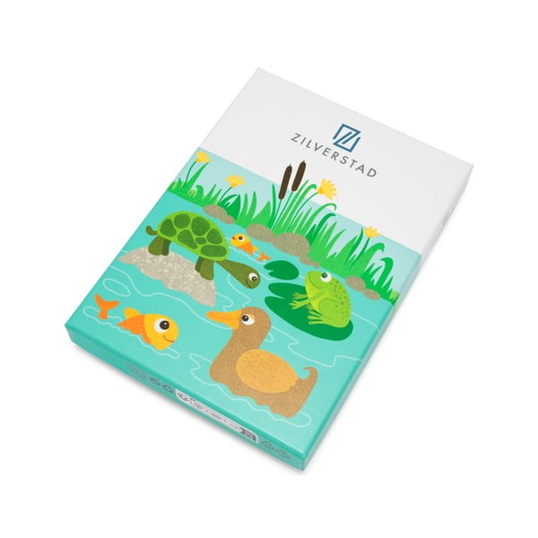 Sudraba krāsas nerūsējošā tērauda bērnu galda piederumi (4 gab.) Water life – Zilverstad-image-4