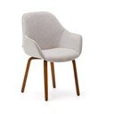 Bēšs polsterēts ēdamistabas krēsls Aleli – Kave Home